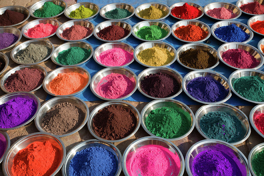 Colors In Orchha Market Photograph