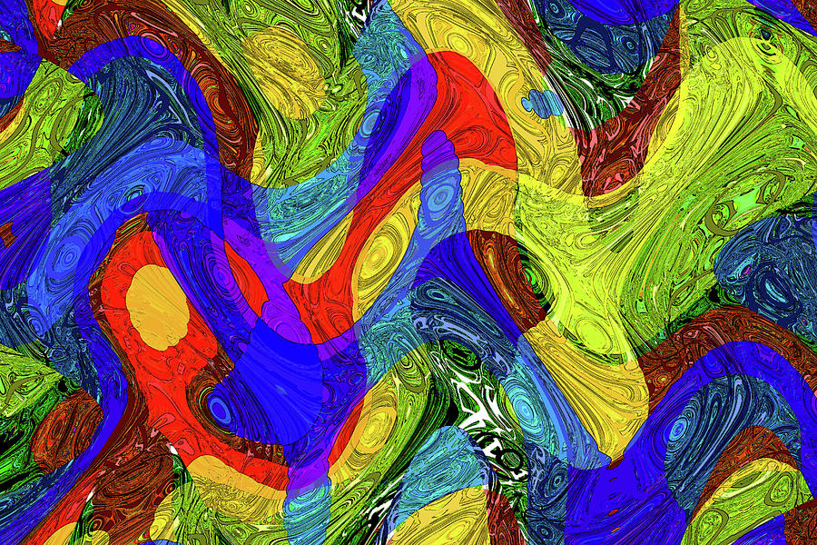 Colors And Curves Digital Art by Tom Janca