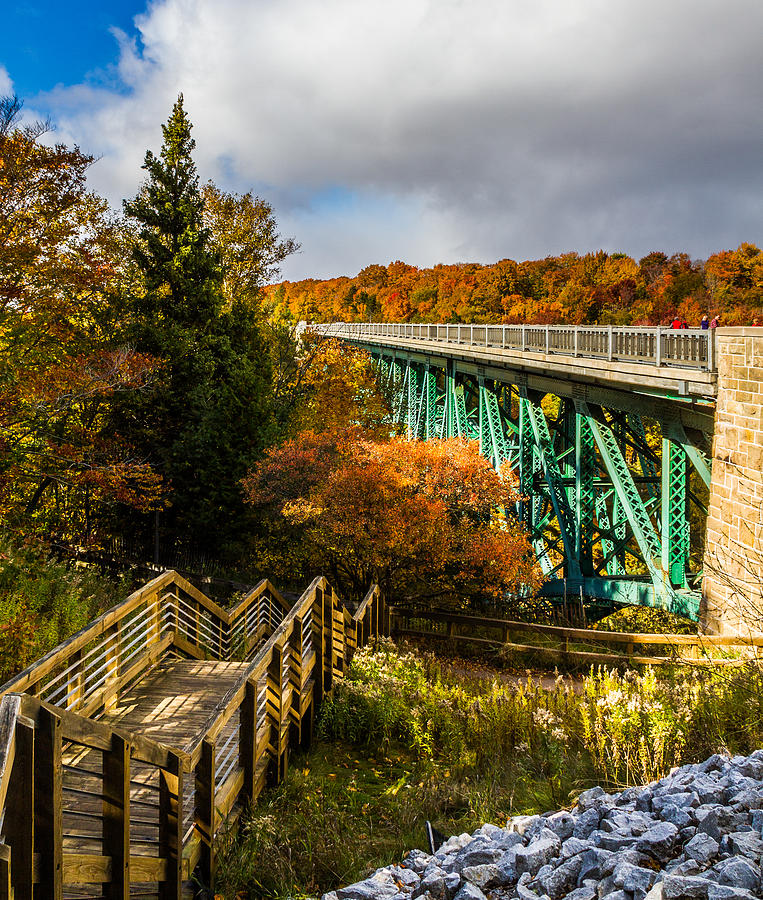 Colors at cut river bridge Photograph by Joe Holley
