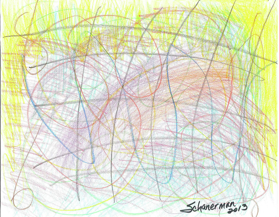 Colors At Play 2013 Drawing by Susan Schanerman
