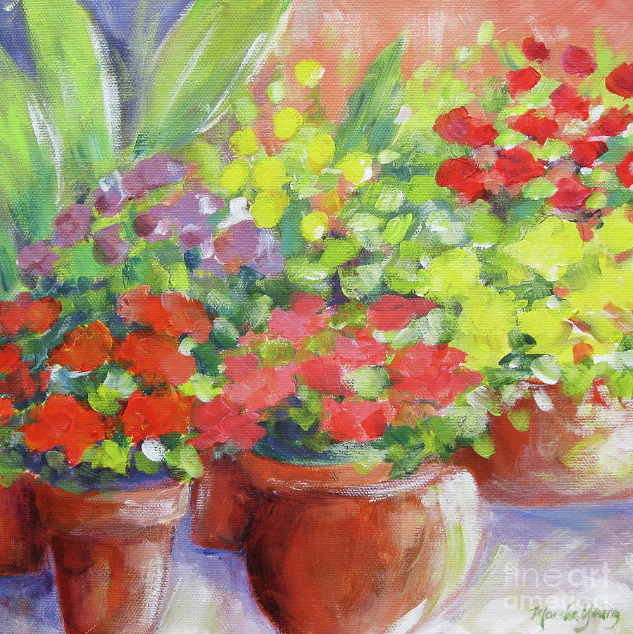 Colors in Bloom Painting by Marsha Young