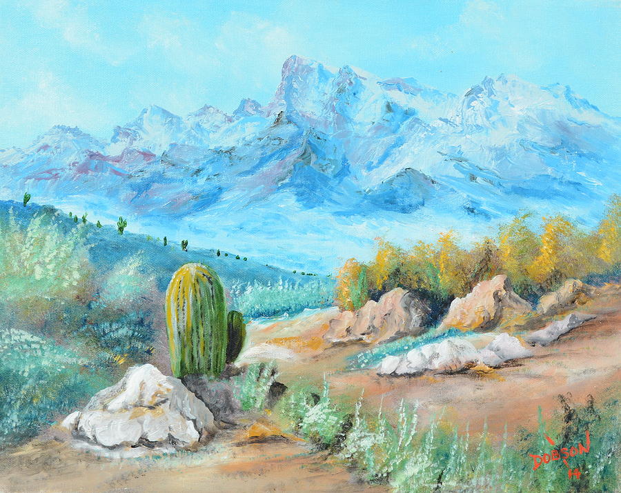 Colors In The High Desert Painting by Lloyd Dobson