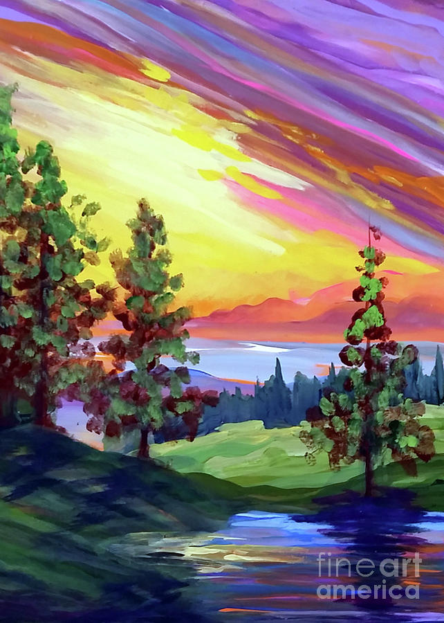 Colors in the Sky Painting by Dipali Shah