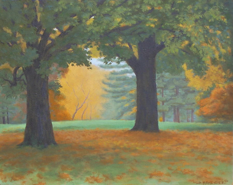 Landscape Painting - Colors of Autumn by David Menendez