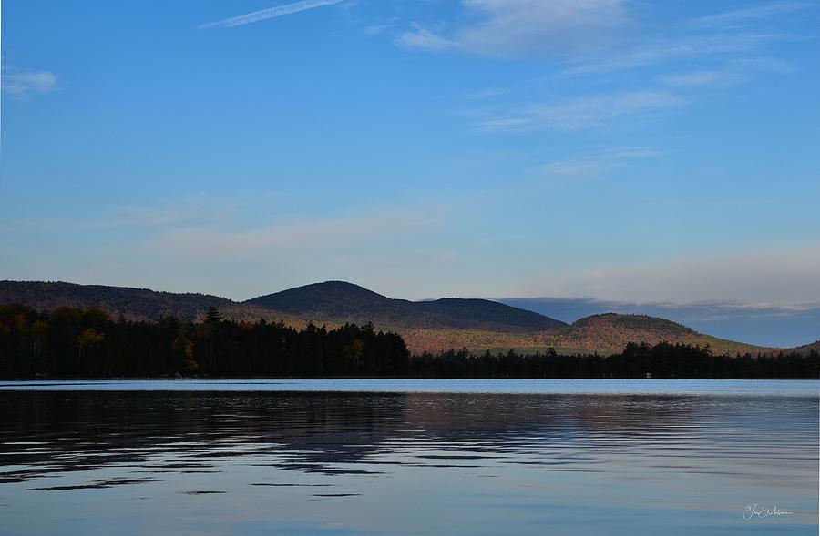 Colors of Autumn on Third Roach Pond Photograph by Jan Mulherin