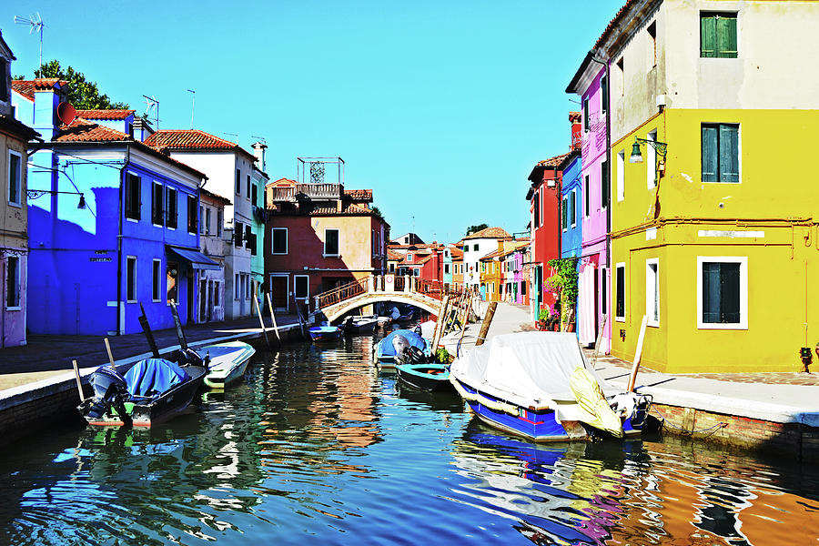 Colors Of Burano Photograph by Tinto Designs