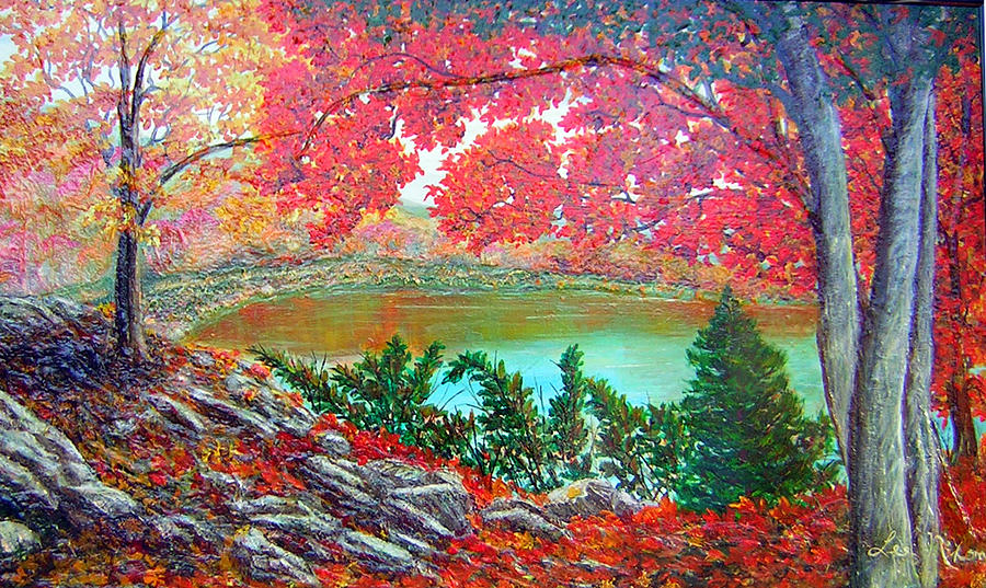 Fall Painting - Colors of Fall by Lee Nixon