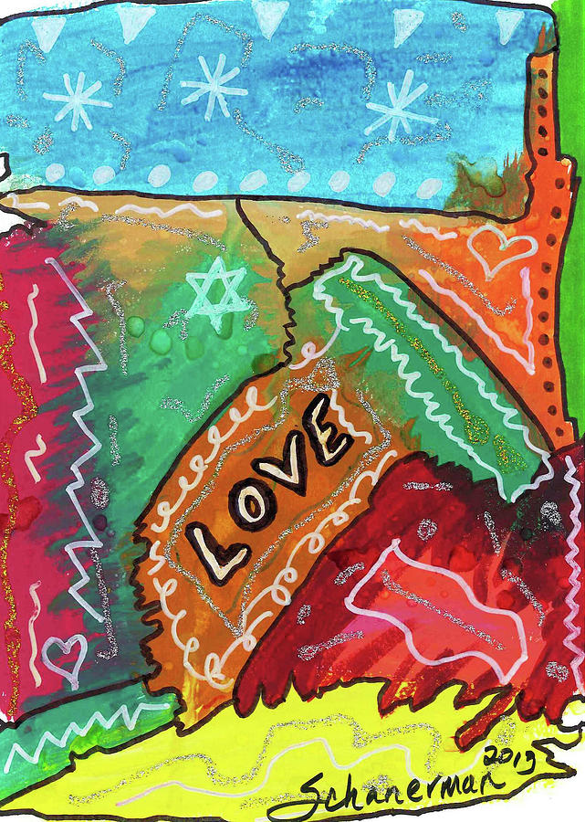 Colors of Love Painting by Susan Schanerman