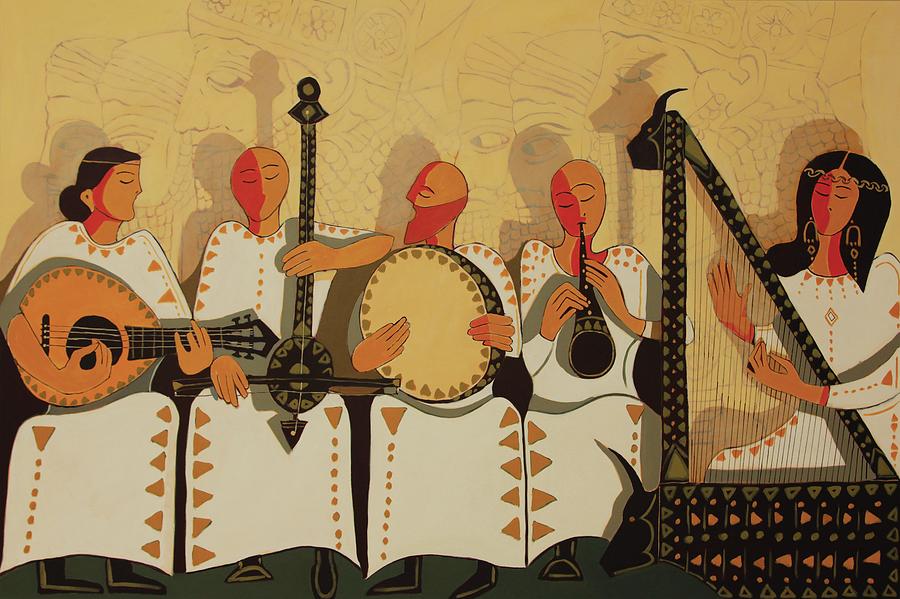 Colors Of Mesopotamian Music Painting by Paul Batou