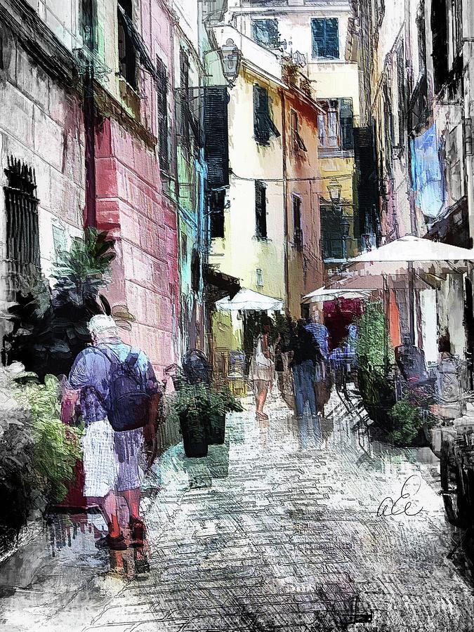 Colors of Monterosso Digital Art by Looking Glass Images