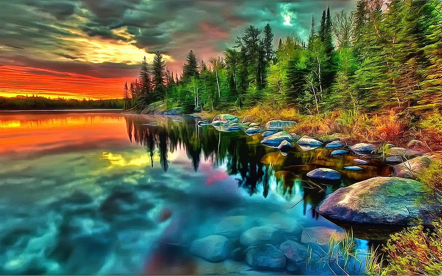 Colors of nature Digital Art by Lilia D