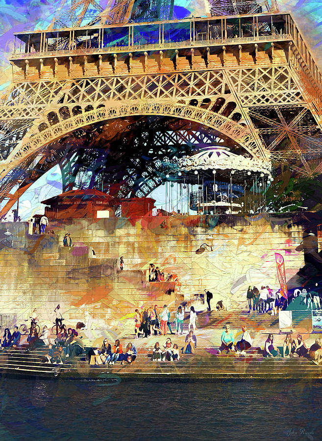 Colors of Paris in the Summer Photograph by John Rivera