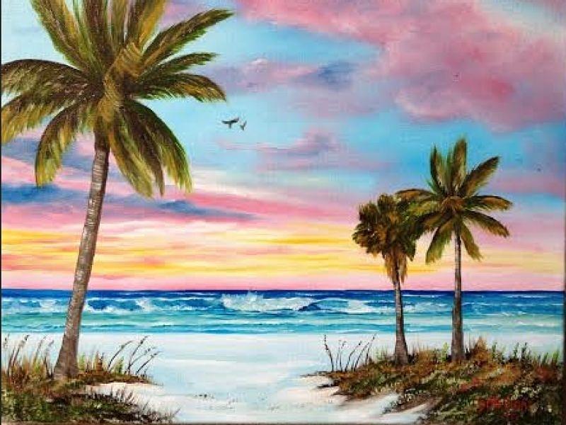 Beach Painting - Colors Of Siesta Key by Lloyd Dobson
