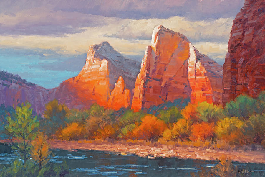Zion Painting - Colors of the Court by Cody DeLong
