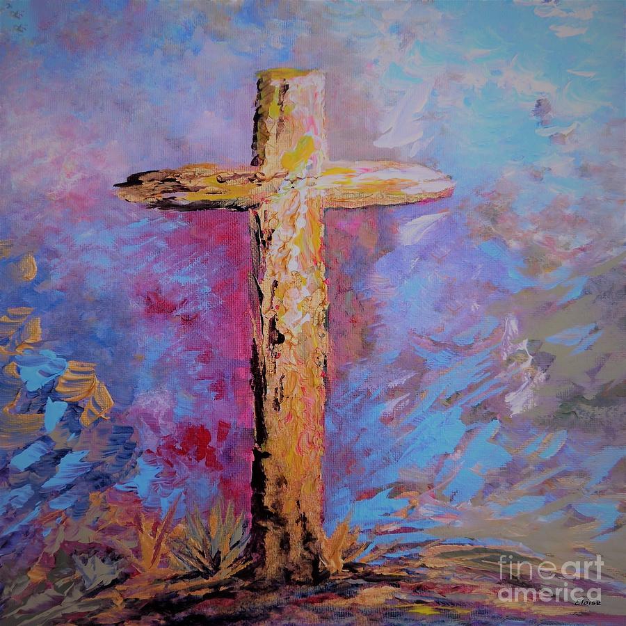 Colors of the Cross Rose Overtones Painting by Eloise Schneider Mote ...