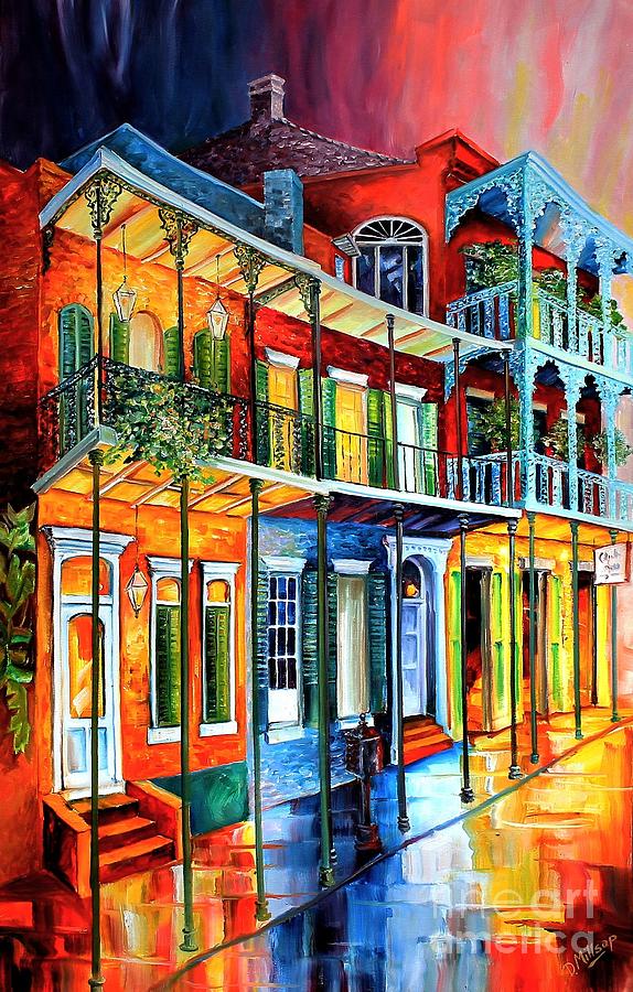 Colors of the French Quarter Painting by Diane Millsap
