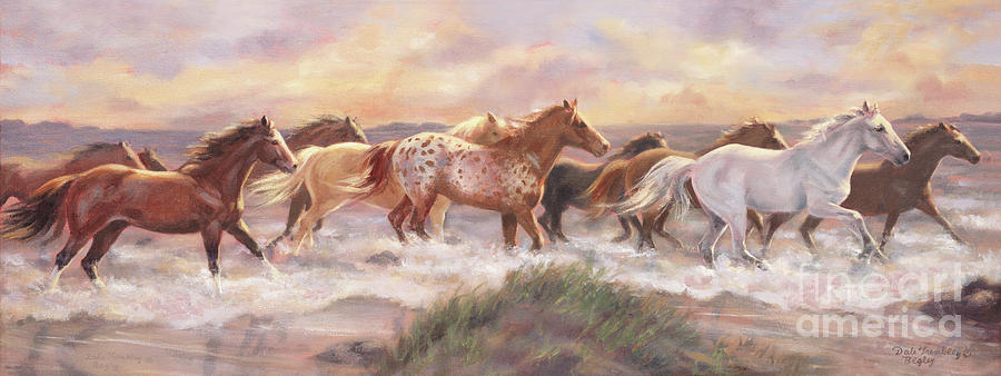 Wild Horses Painting - Colors of the Wind by Dale Tremblay