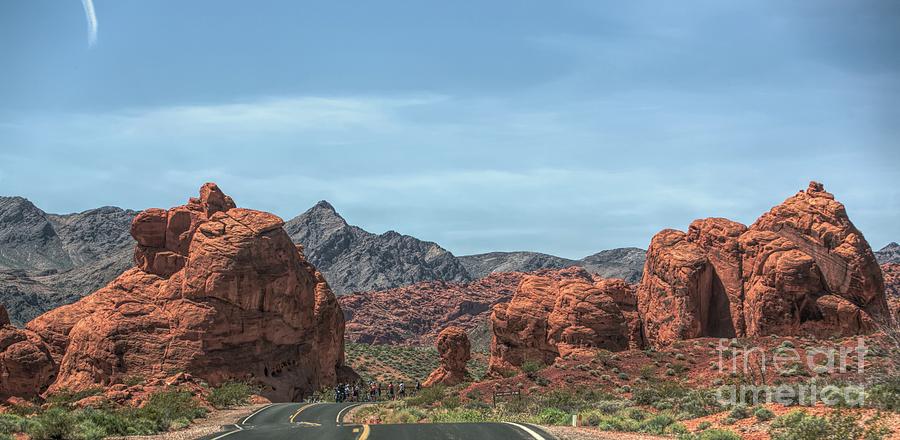 Las Vegas Photograph - Colors of Valley of Fire on the Road  by Chuck Kuhn