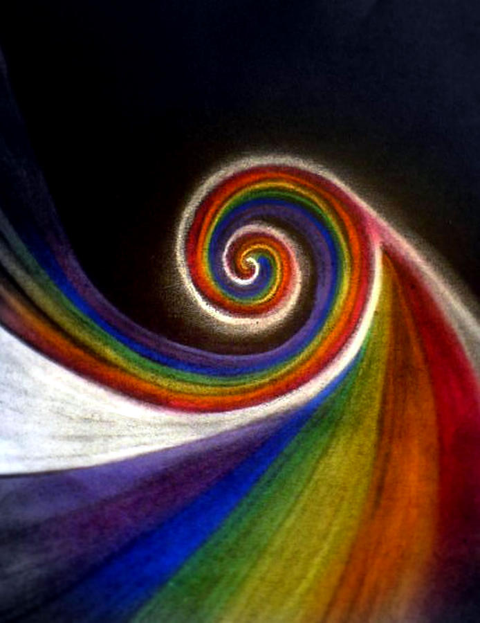 Colorswirl of Creation Painting by AHONU Aingeal Rose