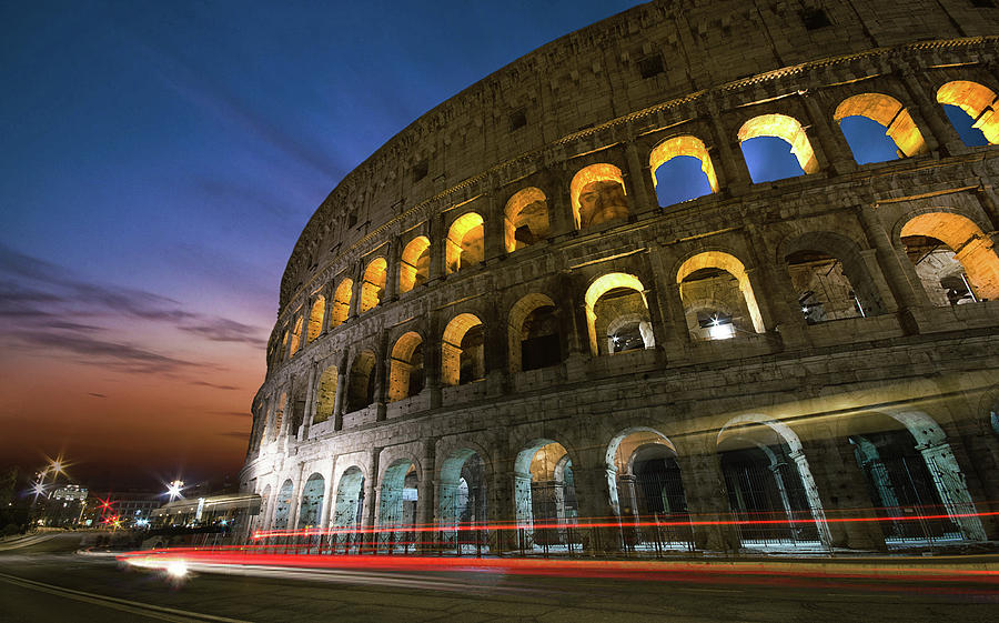 Colosseum At Night Pyrography By Dimityr Chobanov - Fine Art America