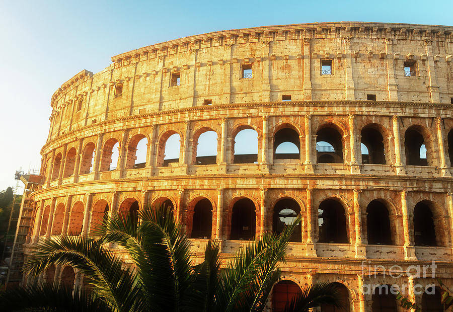 Colosseum at Sunset in Rome Photograph by Anastasy Yarmolovich