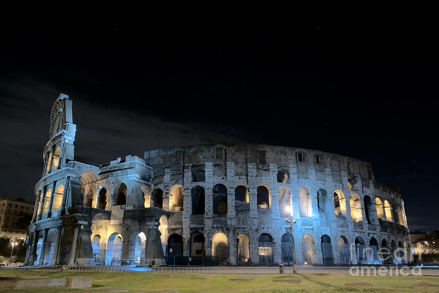 Colosseum by night II Photograph by Fabrizio Ruggeri