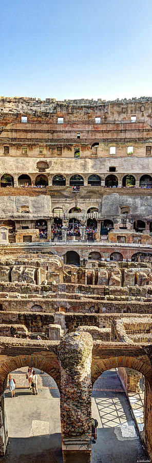 Colosseum Photograph - Colosseum Cross Section by Weston Westmoreland