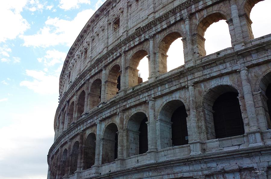 Colosseum Curve Photograph by Judith Rhue