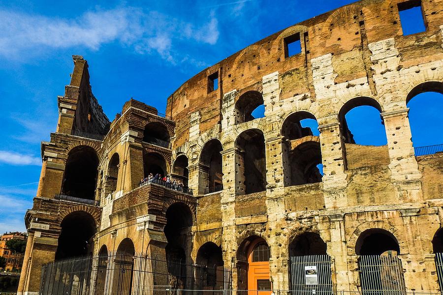 Colosseum in Rome Italy Photograph by Marilyn Burton
