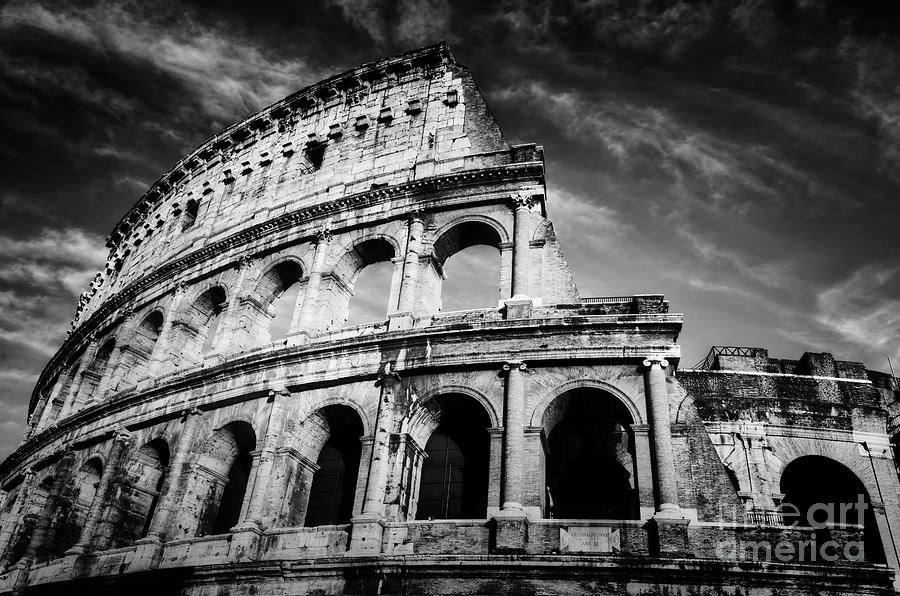 Architecture Photograph - Colosseum in Rome by Michal Bednarek
