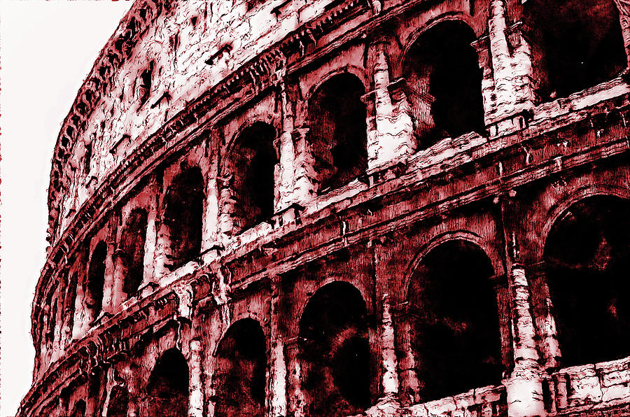 Colosseum, Rome - 02 Painting by AM FineArtPrints