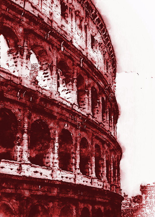 Colosseum, Rome - 06 Digital Art by AM FineArtPrints