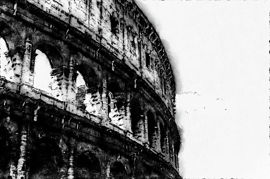 Colosseum, Rome - 09 Digital Art by AM FineArtPrints