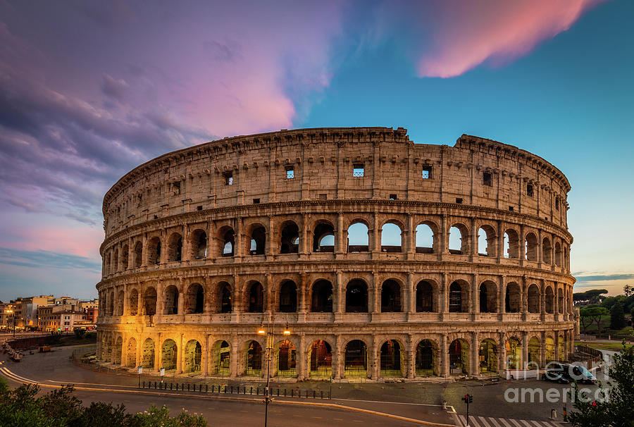 Colosseum Twilight Photograph by Inge Johnsson