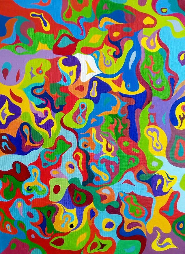 Colour Chaos Theory 2 Painting by Steven Keys - Fine Art America