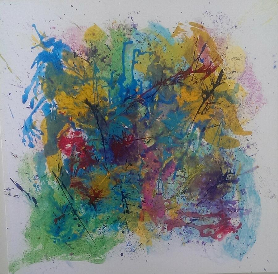 Abstract Painting - Colour Fusion by Judi Goodwin