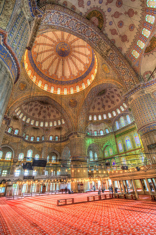 Blue Mosque Photograph - The Blue Mosque Istanbul Turkey by David Pyatt