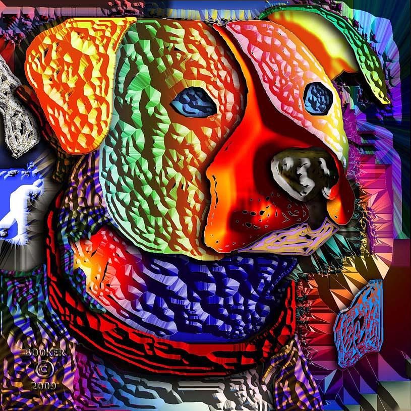 Jazz Mixed Media - Colour Me Dawg by Booker Williams