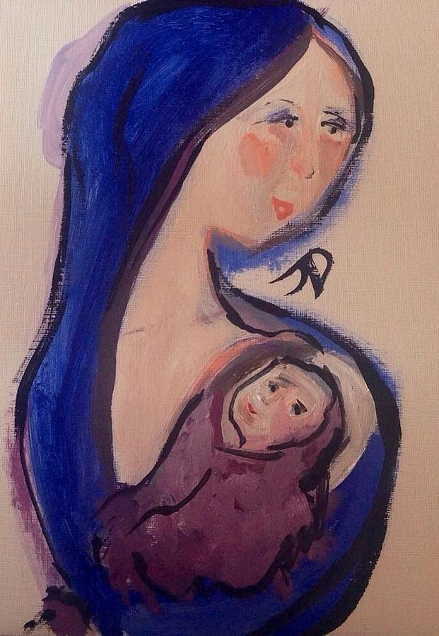Colour me Motherly Painting by Judith Desrosiers