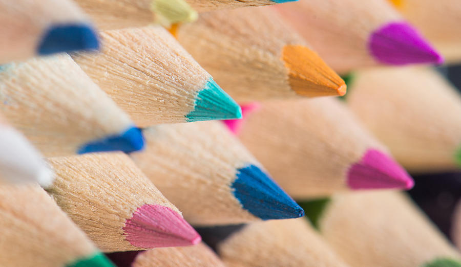 Pencils Photograph - Colour Pencils 3 by Christopher Francis
