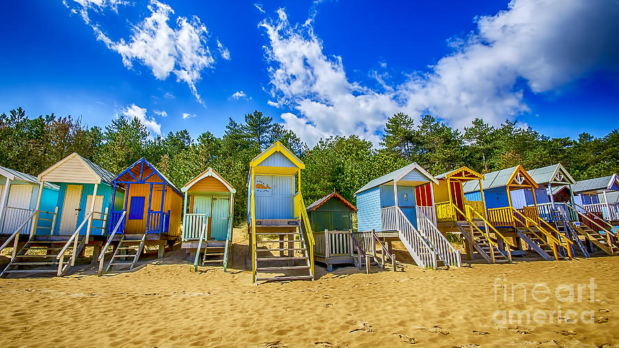 Coloured Beach Huts Photograph by Chris Thaxter