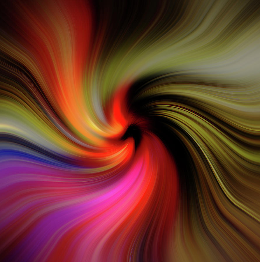 Coloured Twirl Digital Art by Mel Beasley