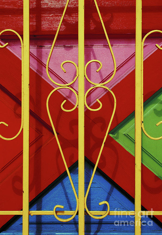 Colourful Abstract Urban Photography The Red Cross Photograph By