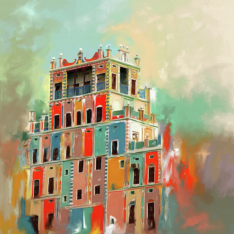 Colourful Buqshan Khaila Hotel 683 1 Painting By Mawra Tahreem Fine