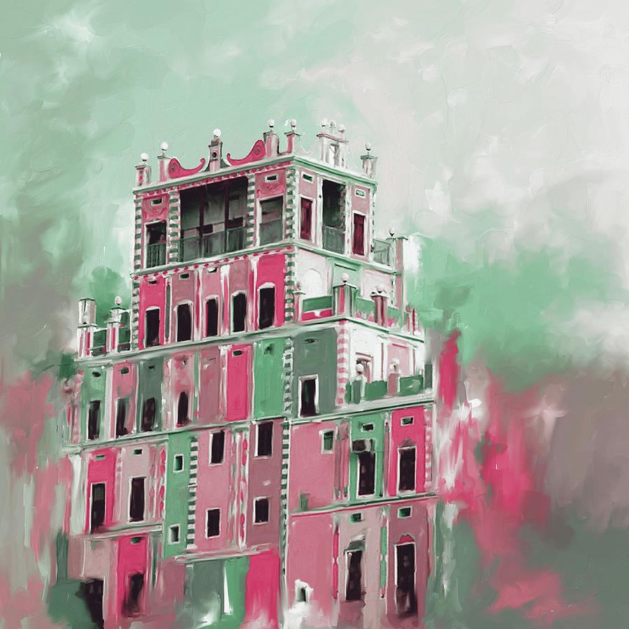 Colourful Buqshan Khaila Hotel 683 3 Painting by Mawra Tahreem