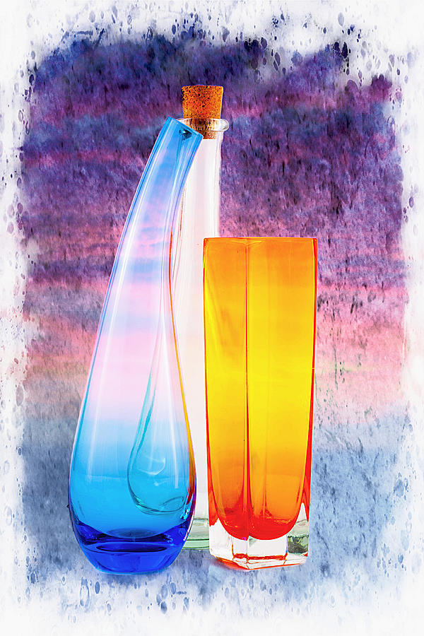 Colourful glassware. Photograph by John Paul Cullen