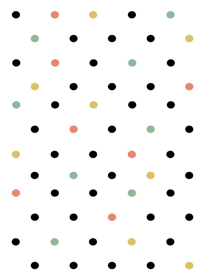 Colourful Polka Dots Digital Art by Anna Michon
