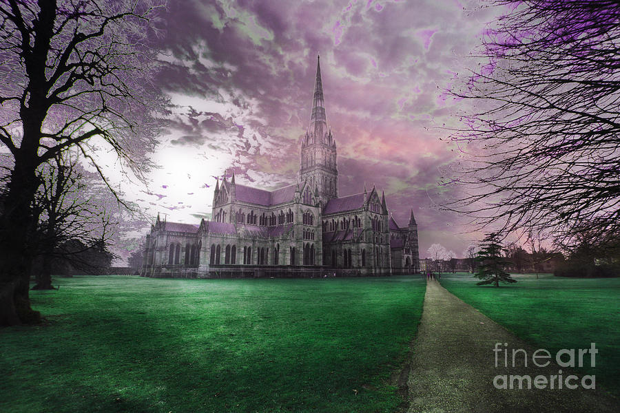 Colourful Salisbury Cathedral Photograph by Terri Waters