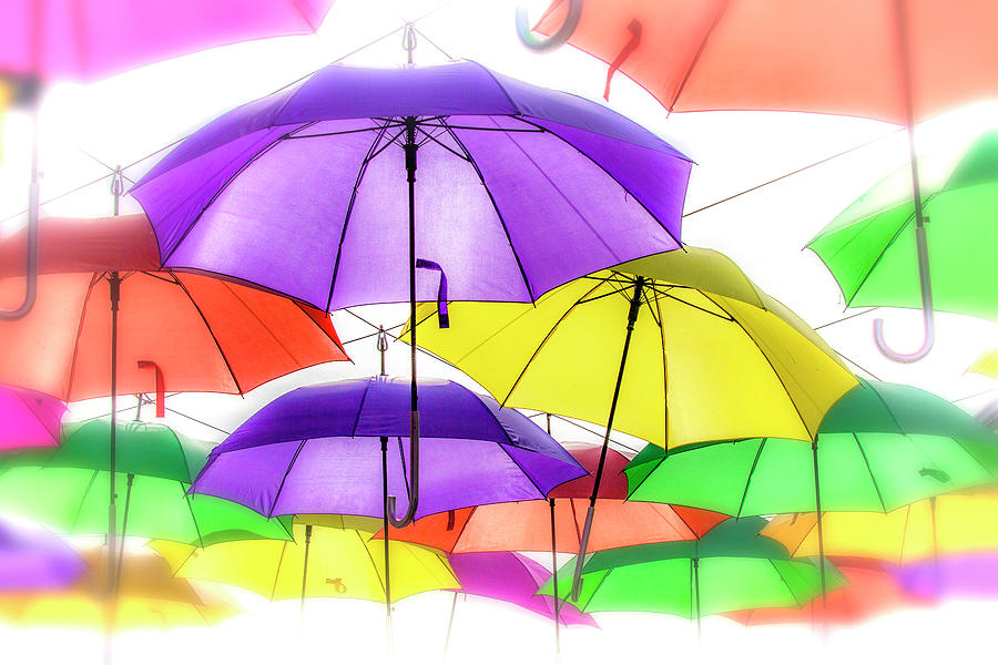 Colourful Umbrellas Photograph