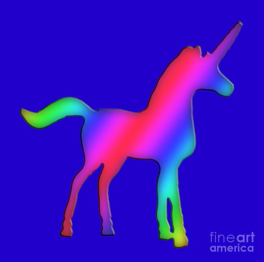 Colourful Unicorn  Digital Art by Ilan Rosen